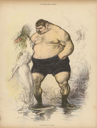 La Lucha por el Amor: Suavidad y Fuerza de Charles Leandre