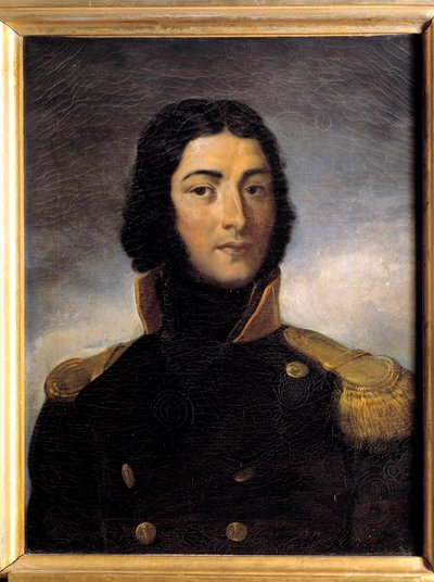 Retrato del General Louis Lazare Hoche (1768-1797) en uniforme de capitán en 1792. Pintura de Charles Victor Lefebvre (1805-1882) siglo XIX de Charles Lefebvre