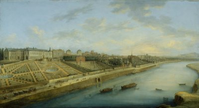 Passy y Chaillot vistos desde Grenelle, hacia 1743 (pintura) de Charles Leopold Grevenbroeck