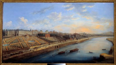 Vista de Passy y Chaillot desde Grenelle de Charles Leopold Grevenbroeck