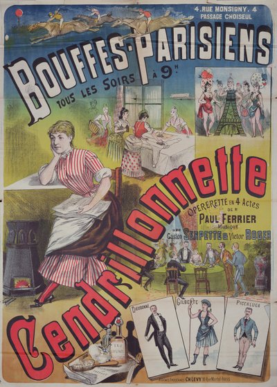 Póster publicitario de la opereta 