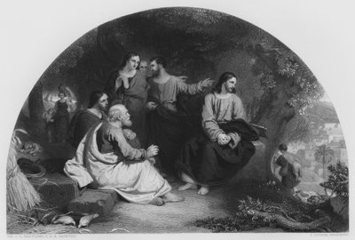 Cristo Lamentándose sobre Jerusalén, del cuadro en la Galería Vernon (grabado) de Charles Lock (after) Eastlake