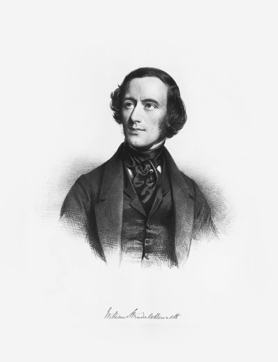 Retrato del compositor William Sterndale Bennett 1816-1875 de Charles Louis Baugniet