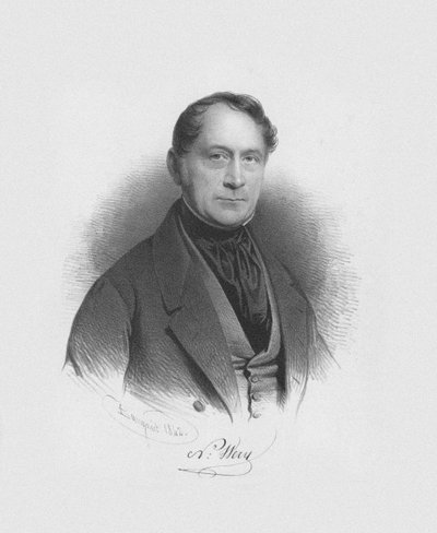 Retrato del director y compositor Nicolas-Lambert Wéry 1789-1867, 1842 de Charles Louis Baugniet