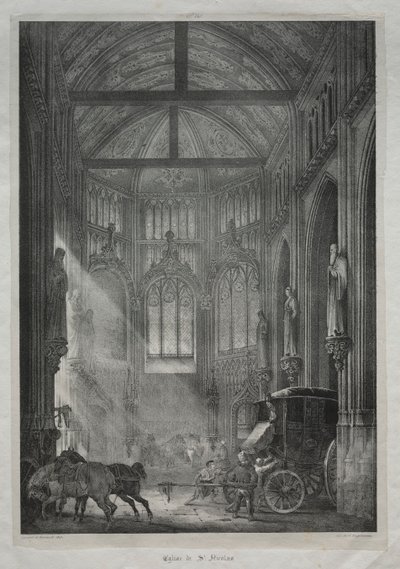 Iglesia de San Nicolás, Ruan, 1823 de Charles Louis Lesaint