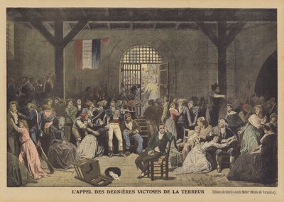 Llamando a las últimas víctimas del Reinado del Terror en la prisión de Saint-Lazare de Charles Louis Lucien Muller