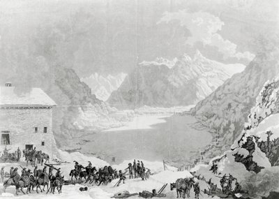 Ejército francés del Primer Cónsul Napoleón Bonaparte (1769-1821) en el Hospicio del Paso del Gran San Bernardo, 20 de mayo de Charles Louis Lucien Muller