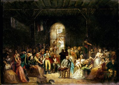 Llamada a las últimas víctimas del terror, 7-9 Thermidor, año 2 (25-27 de julio de 1794) c.1850 (ver también 127502 & 3 & 50501) de Charles Louis Lucien Muller