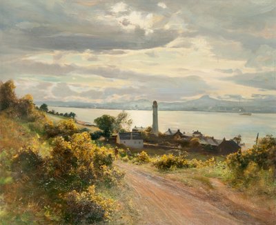 Dundee desde Tayport (óleo sobre lienzo) de Charles Louis Mitchell