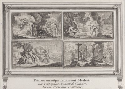 Cuatro escenas bíblicas: los principales misterios del Antiguo y Nuevo Testamento de Charles Louis Simonneau