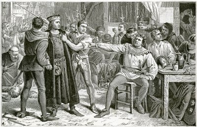 Lord Saye y Sele llevados ante Jack Cade, 1896 de Charles Lucy