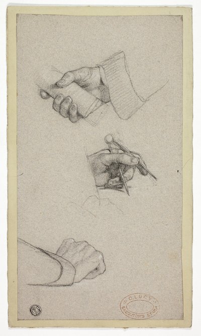 Estudio de manos de Charles Lucy