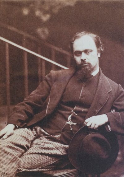 Dante Gabriel Rossetti, fotografiado por Lewis Carroll de Charles Lutwidge (1832 98) Dodgson