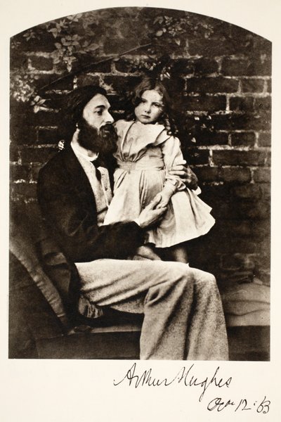 Arthur Hughes y su Hija Agnes, 12 de octubre de 1863 de Charles Lutwidge Dodgson