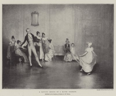 Una lección de baile de Charles MacIvor or MacIver Grierson
