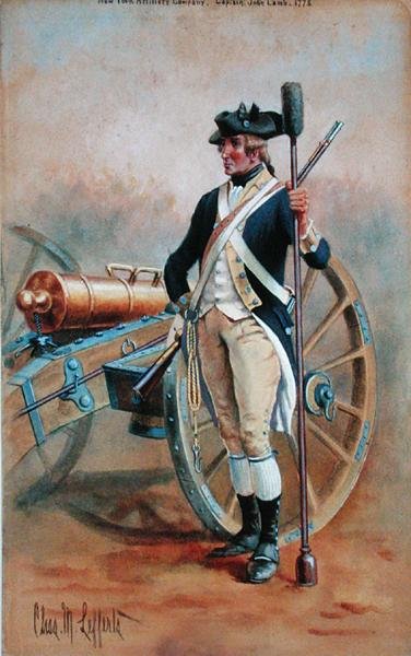 Artillero, Artillería de Nueva York de Charles MacKubin Lefferts