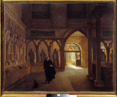 La sala de esculturas del siglo XIV en el Museo de Monumentos Franceses de Charles Marie Bouton