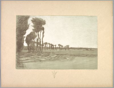 Suite de Paisajes: Paisaje, Placa 5, Remarque, Tres Espigas de Trigo de Charles Marie Dulac
