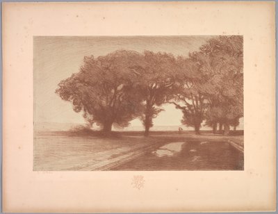 Suite de paisajes: paisaje, placa 8, nota, pensamientos de Charles Marie Dulac