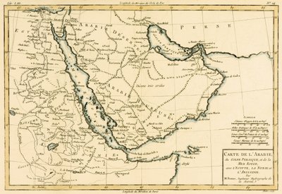 Arabia, el Golfo Pérsico y el Mar Rojo, con Egipto, Nubia y Abisinia, del 