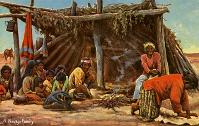 Una familia Navajo de Charles Marion Russell