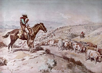 Conducción de ganado de Charles Marion Russell