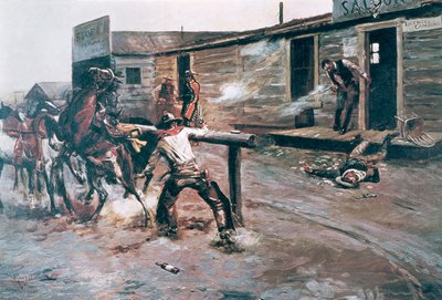 Muerte de un jugador de Charles Marion Russell