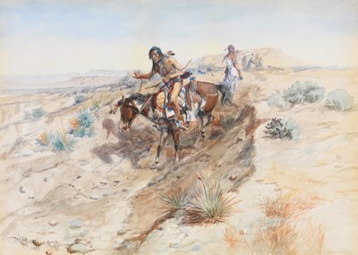 Guerreros indios, 1899 de Charles Marion Russell