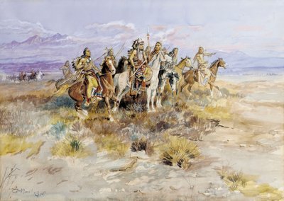 Partida de exploración india, 1897 de Charles Marion Russell