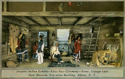 Exposición india iroquesa, Museo Estatal, Albany de Charles Marion Russell
