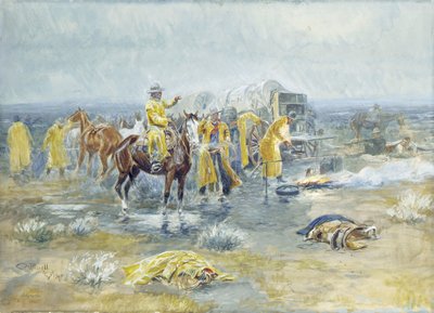 Mañana lluviosa, 1904 de Charles Marion Russell