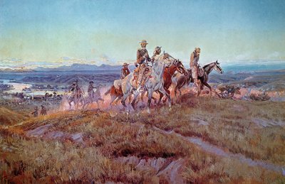 Jinetes del campo abierto de Charles Marion Russell