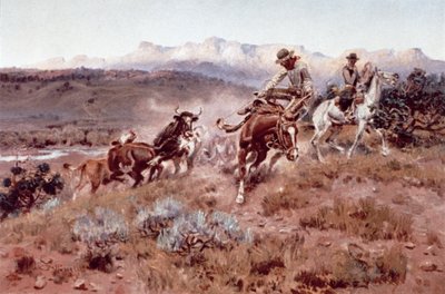 Reunión en el Musselshell de Charles Marion Russell