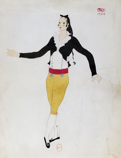 Vestuario para el personaje de Fígaro de El barbero de Sevilla de Gioacchino Rossini de Charles Martin