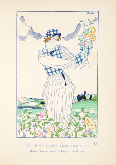 Et Puis Voici Mon Coeur ?, de una colección de láminas de moda, 1920 de Charles Martin
