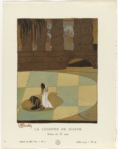 Gazette du Bon Ton, 1914 - No. 7: La leyenda de José / Escena del segundo acto de Charles Martin