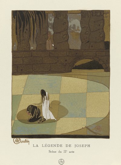 La Légende de Joseph, Scène du IIe acte, pub. 1914 de Charles Martin