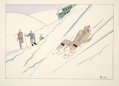 Traineau, de Deportes y Diversiones, pub. 1914 de Charles Martin
