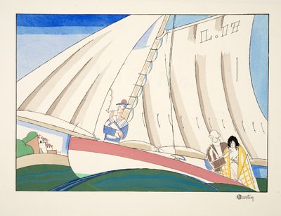 Yachting, de Deportes y Diversiones, pub. 1914 de Charles Martin