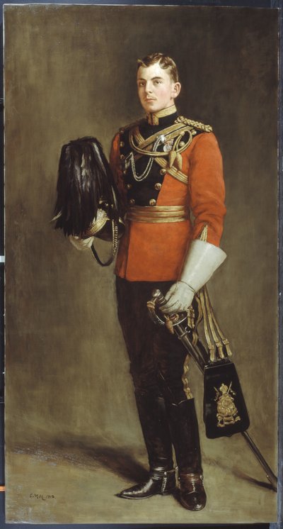 Segundo teniente Edward Younger, 16º Lanceros de la Reina, circa 1901 de Charles Martin Hardie