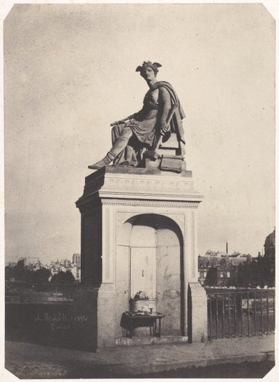 [Escultura alegórica de la Industria, Pont du Carrousel] de Charles Marville