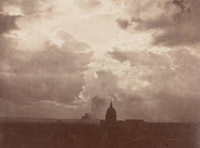 Estudio de nubes sobre el Panteón, París,1856 (foto) de Charles Marville