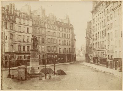 La antigua fuente de la Place Dauphine de Charles Marville