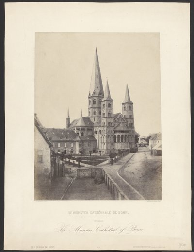 Le Munster Cathédrale de Bonn. / La catedral Munster de Bonn. de Charles Marville