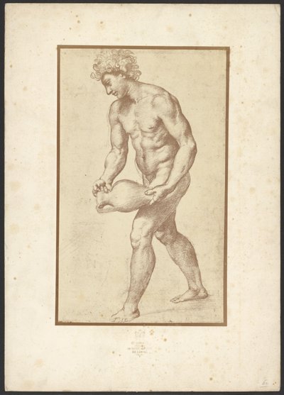 [Hombre con jarrón de Raphaël] de Charles Marville