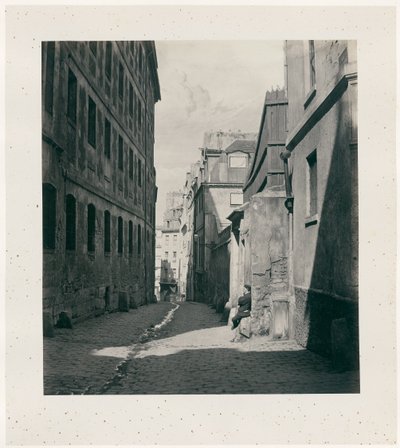 Rue Chartière (calle Chartière) desde rue de Reims de Charles Marville
