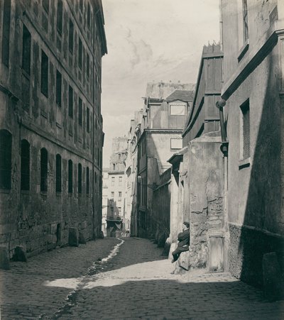 Rue Chartière, impasse Chartière de la rue de Reims de Charles Marville
