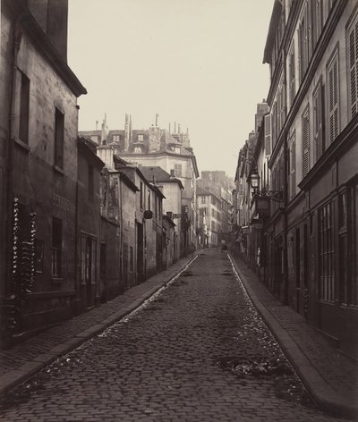 Rue Neuve-Coquenard desde la Rue Lamartine, 1870s de Charles Marville