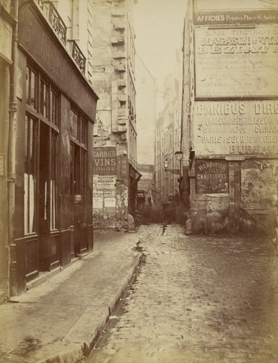 Rue Tirechappe, vista tomada desde la rue Saint-Honoré de Charles Marville