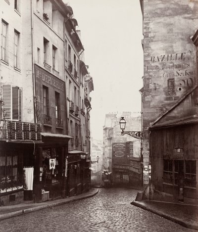 Rue de la Montagne-Sainte-Geneviève prés de carrefour de la rue LaPlace (Calle de la Montaña-Santa Genoveva cerca del cruce de la calle LaPlace) de Charles Marville